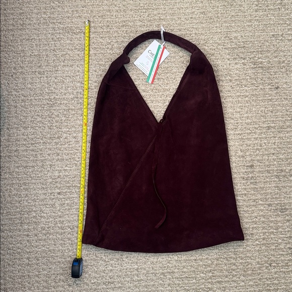 Cheval Firenze Suede Hobo Bag / Wine Burgundy - Picture 3 of 3